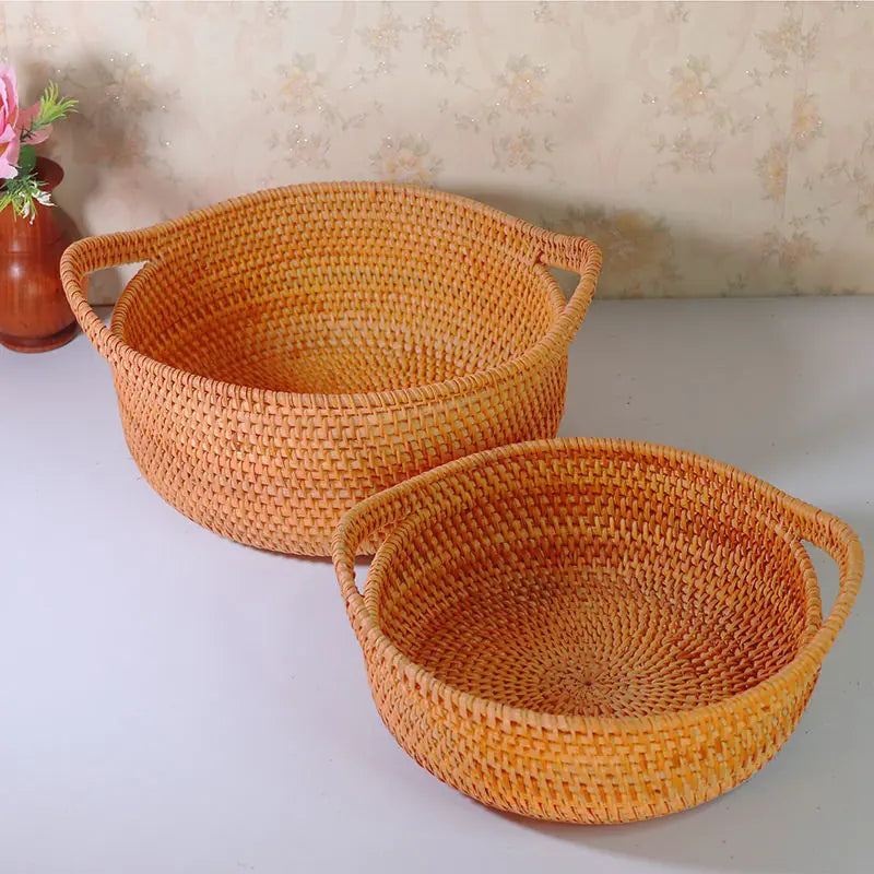 Handmade Vietnamese Wicker Candy Basket Set (3 Pieces) - Lunqara 
