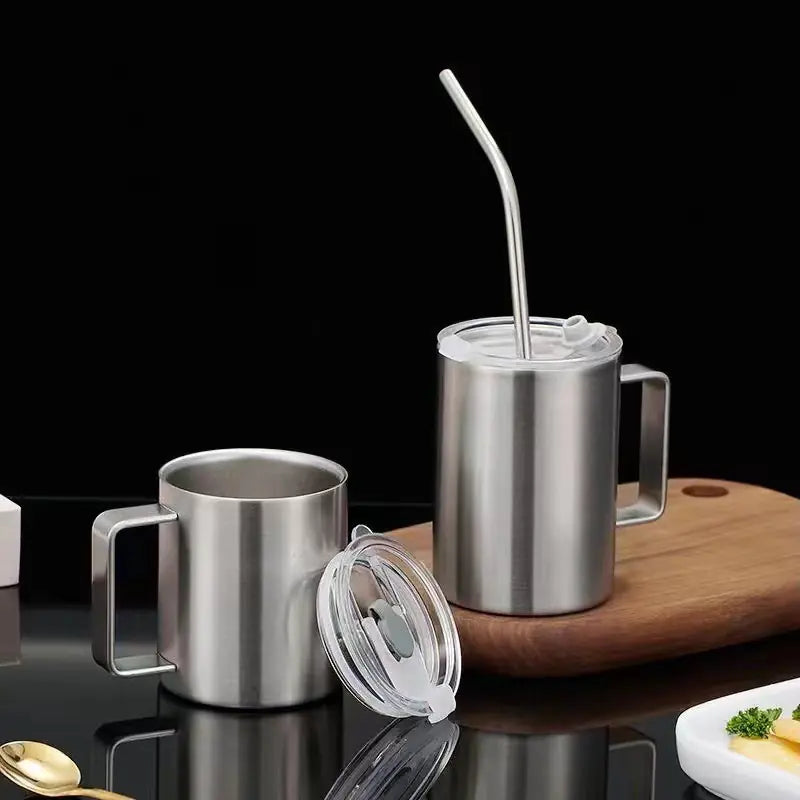 Double-Layer Insulated 316 Stainless Steel Mug with Lid