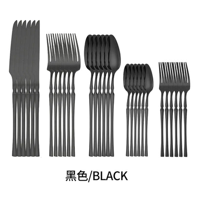 Titanium Coated Stainless Steel Cutlery Set for Dining