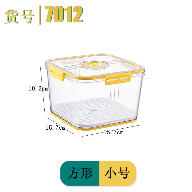 Square PET Freezer Storage Box Set for Kitchen
