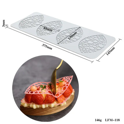 Silicone Leaf and Flower Molds for DIY Desserts
