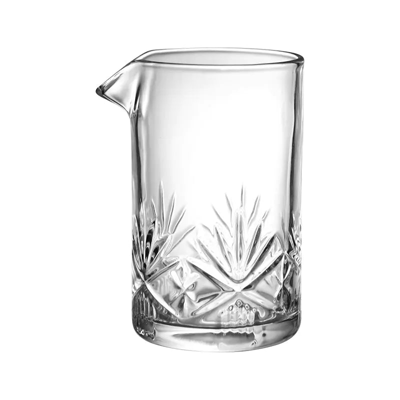 Japanese Etched Crystal Mixing Glass for Cocktails