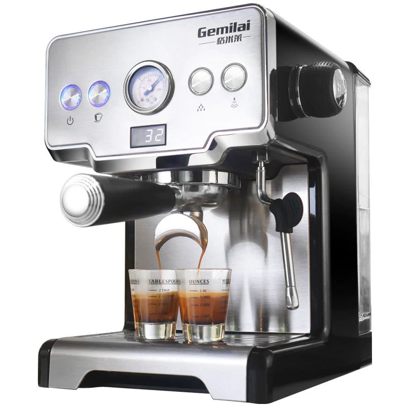 Italian Semi - Automatic Coffee Machine - Lunqara