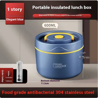 Extra-Long Insulated Stainless Steel Lunch Box