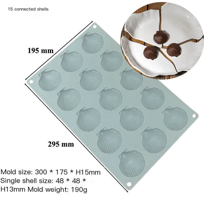 New Ocean Shell Silicone Mousse Cake Mold for Baking