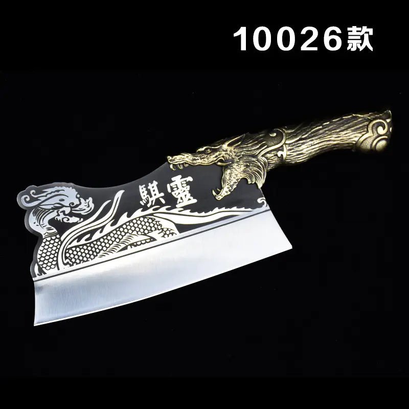 Dragon Spring Kitchen Knife - Dual Use Handcrafted Tool - Lunqara