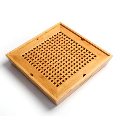 Bamboo Tea Tray Set for Kitchen Use