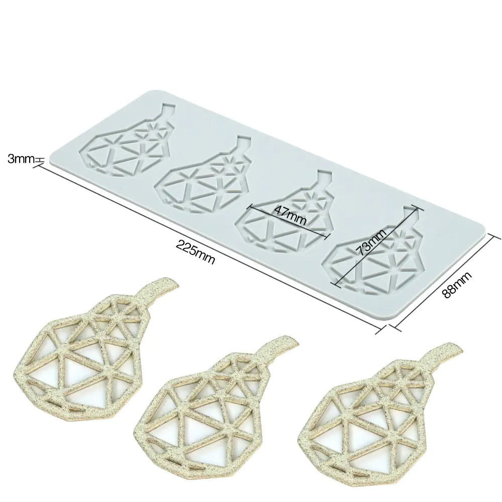 Pineapple Fruit Crisps Silicone Lace Mat for Baking