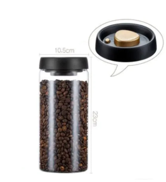Vacuum Sealed Glass Storage Jar Set - Lunqara 