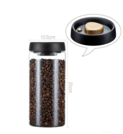 Vacuum Sealed Glass Storage Jar Set - Lunqara 