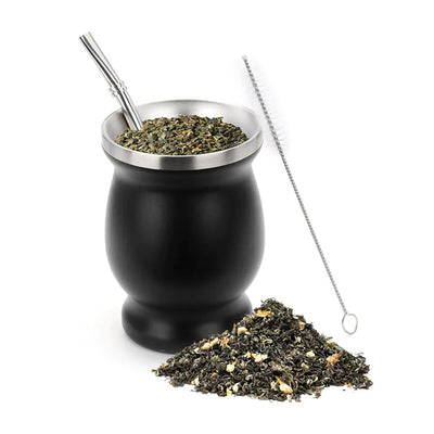 Stainless Steel Gourd Tea Cup from Argentina - Lunqara 
