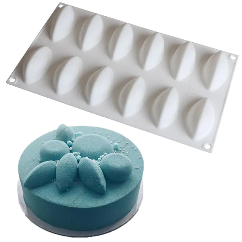 12-Cavity Mango Mousse Cake Silicone Mold for DIY - Lunqara 