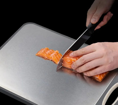 Double-sided Stainless Steel Cutting Board