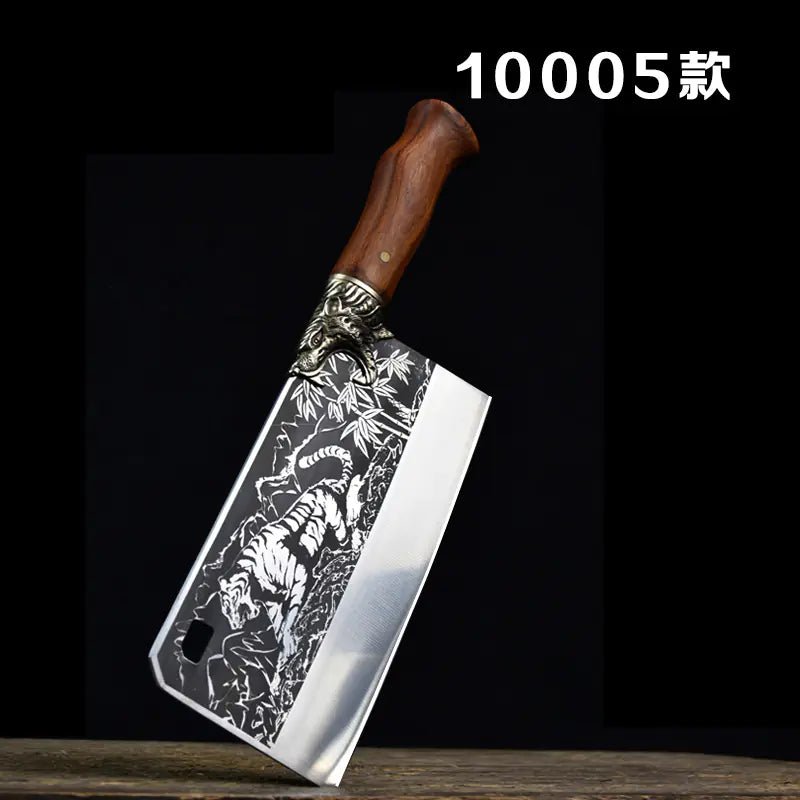 Dragon Spring Kitchen Knife - Dual Use Handcrafted Tool - Lunqara