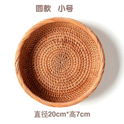 Handmade Vietnamese Wicker Candy Basket Set (3 Pieces) - Lunqara 