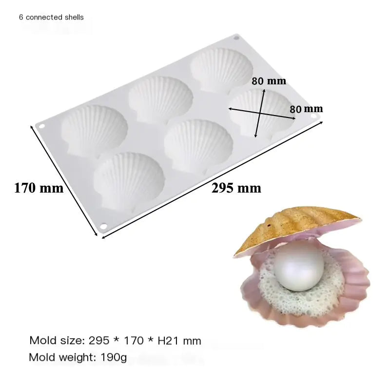 New Ocean Shell Silicone Mousse Cake Mold for Baking