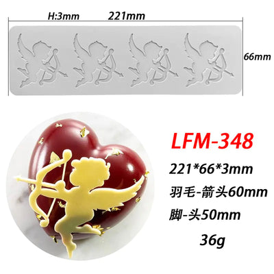 Silicone Mold for Leaf Ring Fondant Lace Decoration