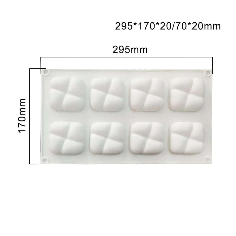 Heart-Shaped Sandstone Cake Silicone Mold and Steel Ring