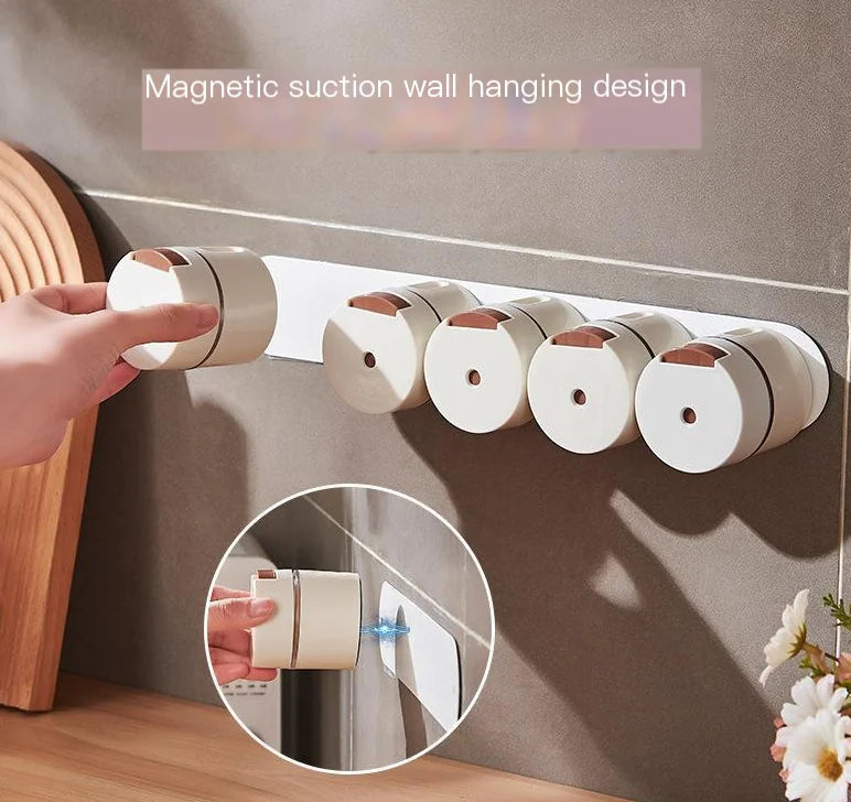 Magnetic Salt Dispenser Set for Kitchen Use