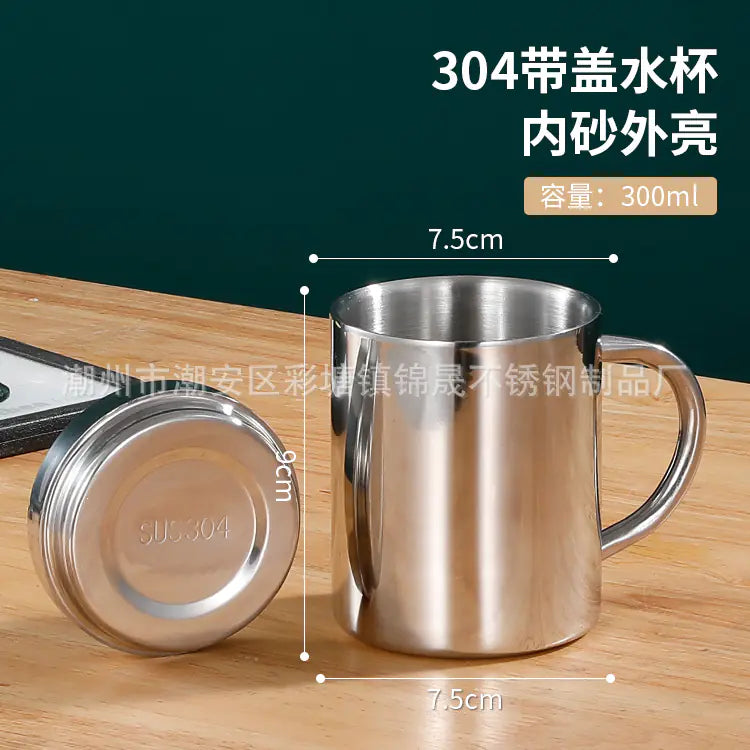 Double-Layer Insulated 316 Stainless Steel Mug with Lid