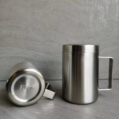Double-Layer Insulated 316 Stainless Steel Mug with Lid
