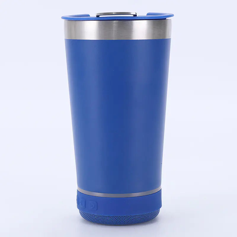 20oz Stainless Steel Travel Mug with Bluetooth Speaker