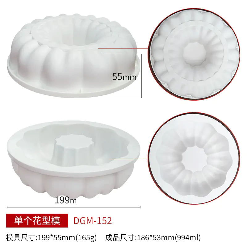 Single Silicone Mold for Donut Mousse Cake, DIY