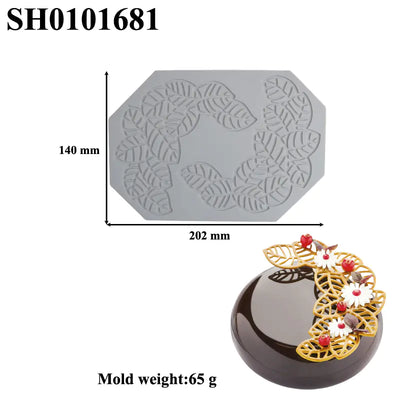 Silicone Leaf-Shaped Platter Molds for Desserts - Lunqara 