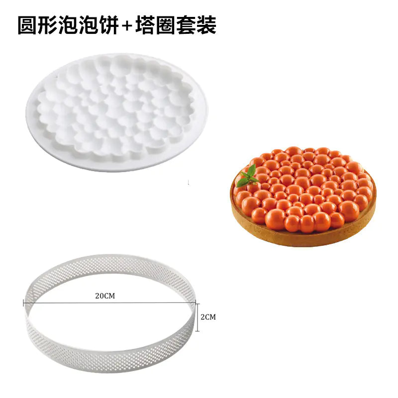 Circular Silicone Cake Mold for DIY Baking Decorations