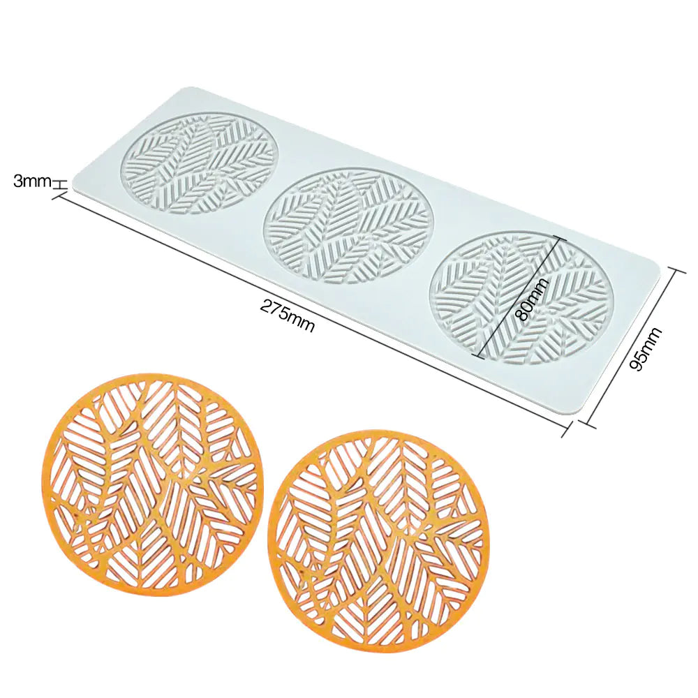 Pineapple Fruit Crisps Silicone Lace Mat for Baking