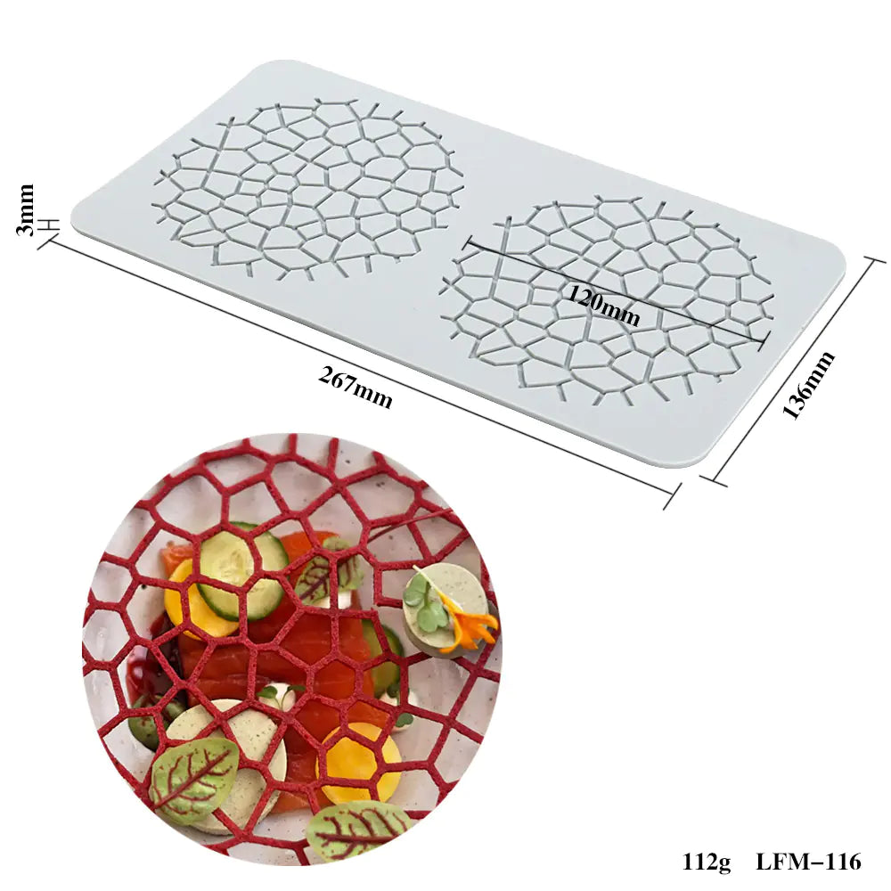 Silicone Leaf and Flower Molds for DIY Desserts