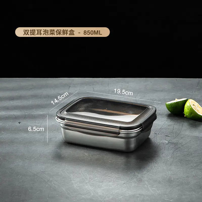 304 Stainless Steel Sealed Food Storage Container