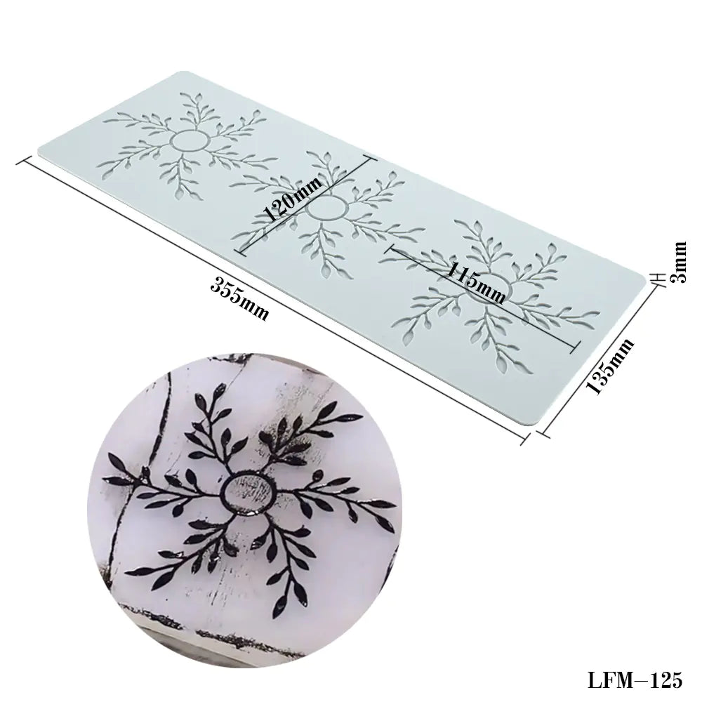 Silicone Lace Mat for Cake Decorating and Baking Tools - Lunqara 