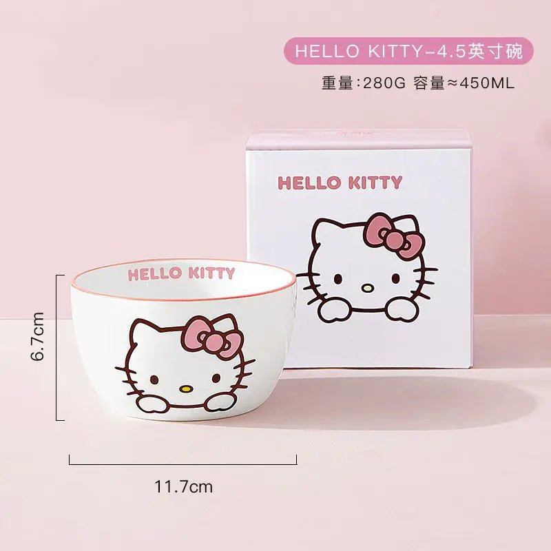 Sanrio Ceramic Dish Set for Home Use (Cute & Stylish) - Lunqara