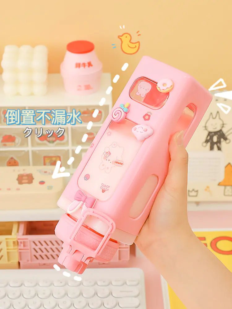 Cute Plastic Straw Sports Cup - Lunqara