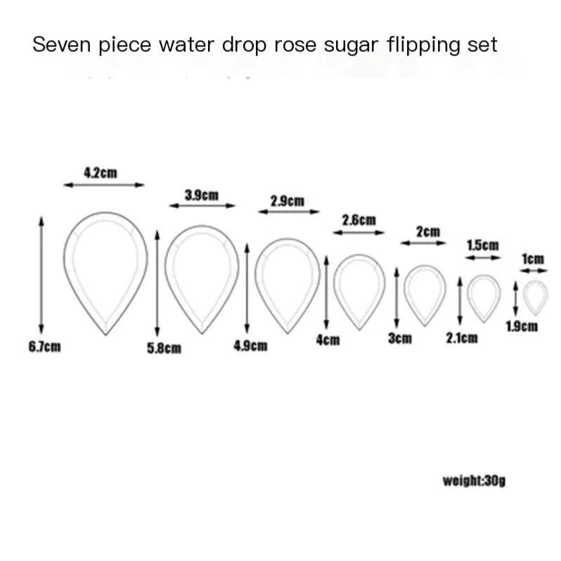 Stainless Steel English Sugar Flower Mold Set for Baking