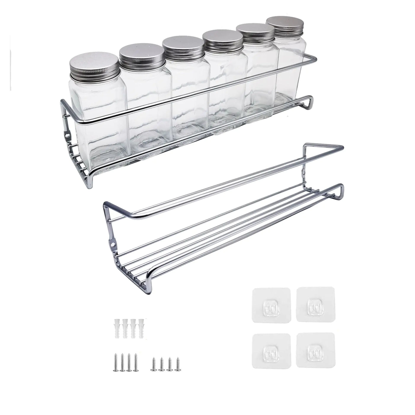 Iron Kitchen Seasoning Bottle Storage Rack Set - Lunqara 