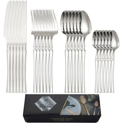 Titanium Coated Stainless Steel Cutlery Set for Dining