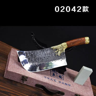 Dragon Spring Kitchen Knife - Dual Use Handcrafted Tool - Lunqara