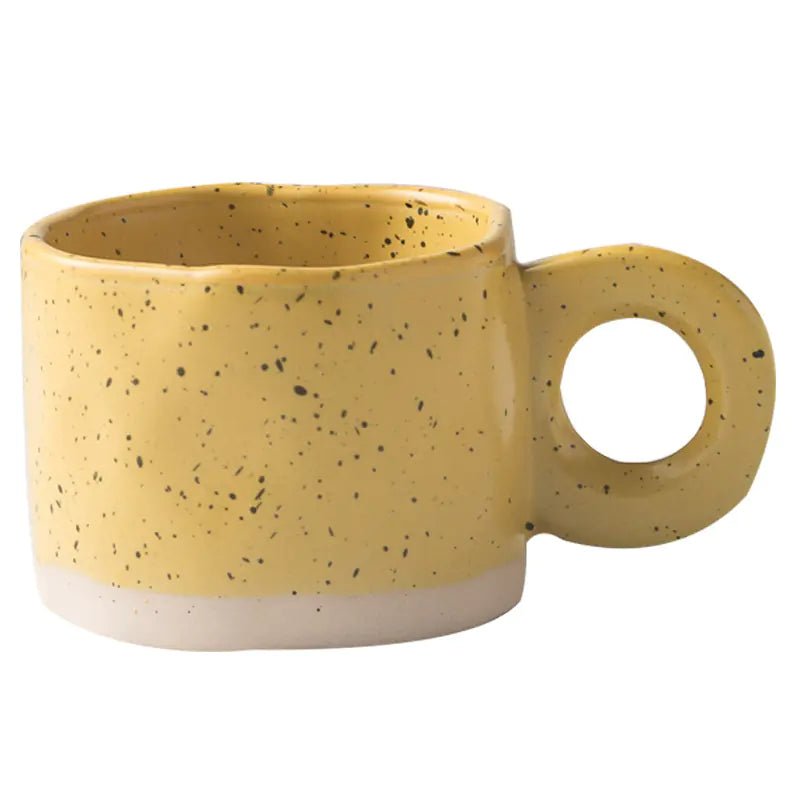 Korean Style Ink Splash Ceramic Mug for Coffee and Tea - Lunqara