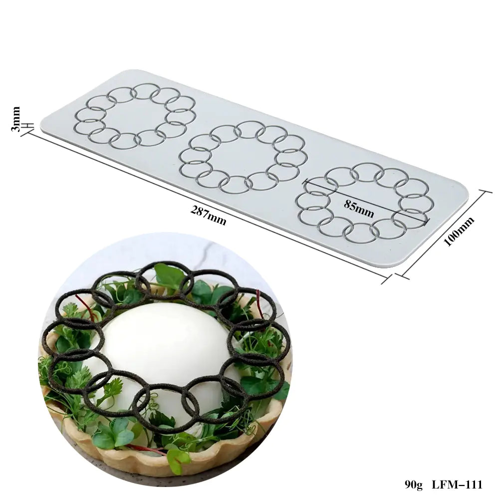 Silicone Leaf and Flower Molds for DIY Desserts