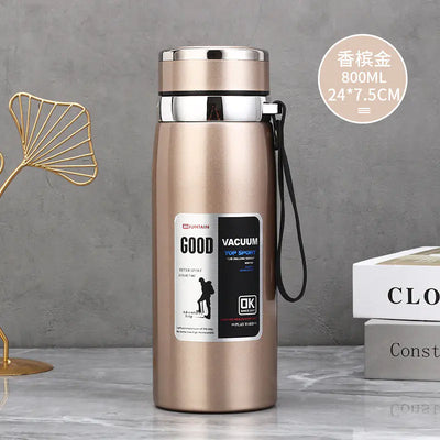 Stainless Steel Insulated Tea Cup 1000ml for Outdoors - Lunqara 