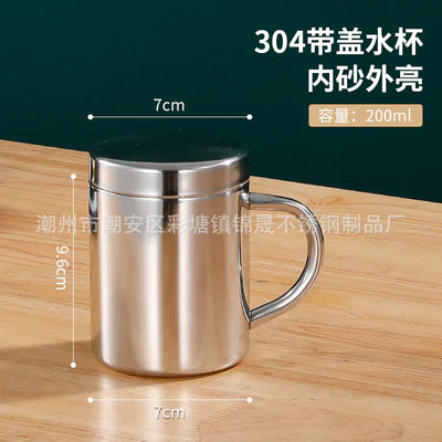 Double-Layer Insulated 316 Stainless Steel Mug with Lid