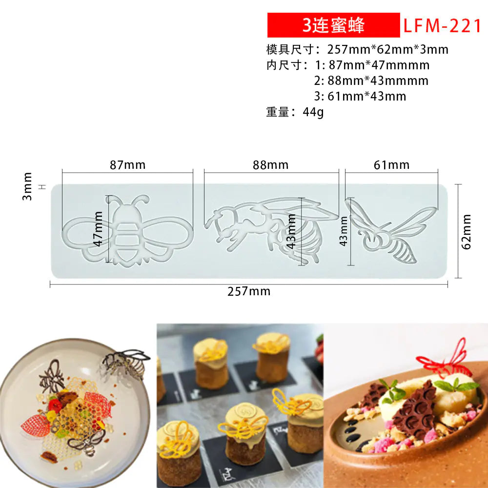 Pineapple Fruit Crisps Silicone Lace Mat for Baking