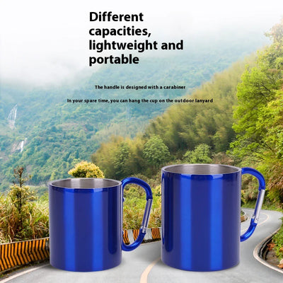 Stainless Steel Double-Layer Camping Mug