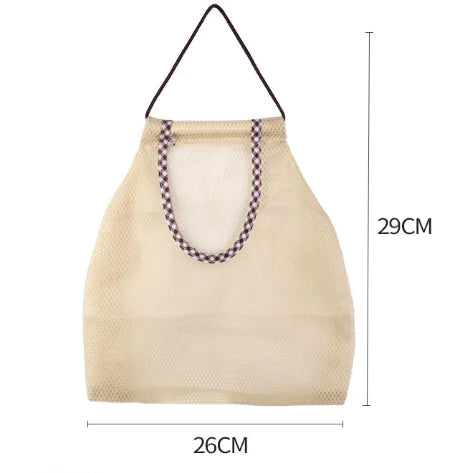 Fruits and Vegetables Storage Net Bag with Onion Hanger