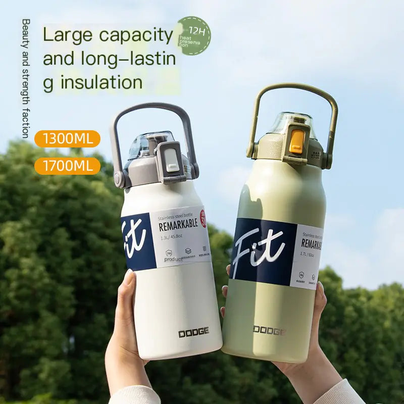 Dodge Large Capacity Insulated Stainless Steel Cup - Lunqara 