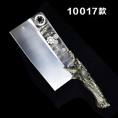 Dragon Spring Kitchen Knife - Dual Use Handcrafted Tool - Lunqara