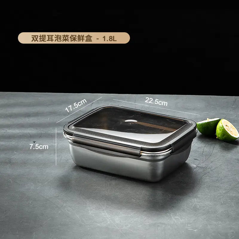 304 Stainless Steel Sealed Food Storage Container