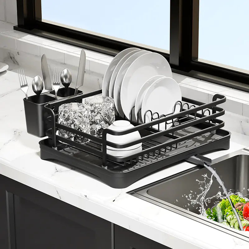 Multi-Functional Kitchen Dish Rack with Drainage System - Lunqara 